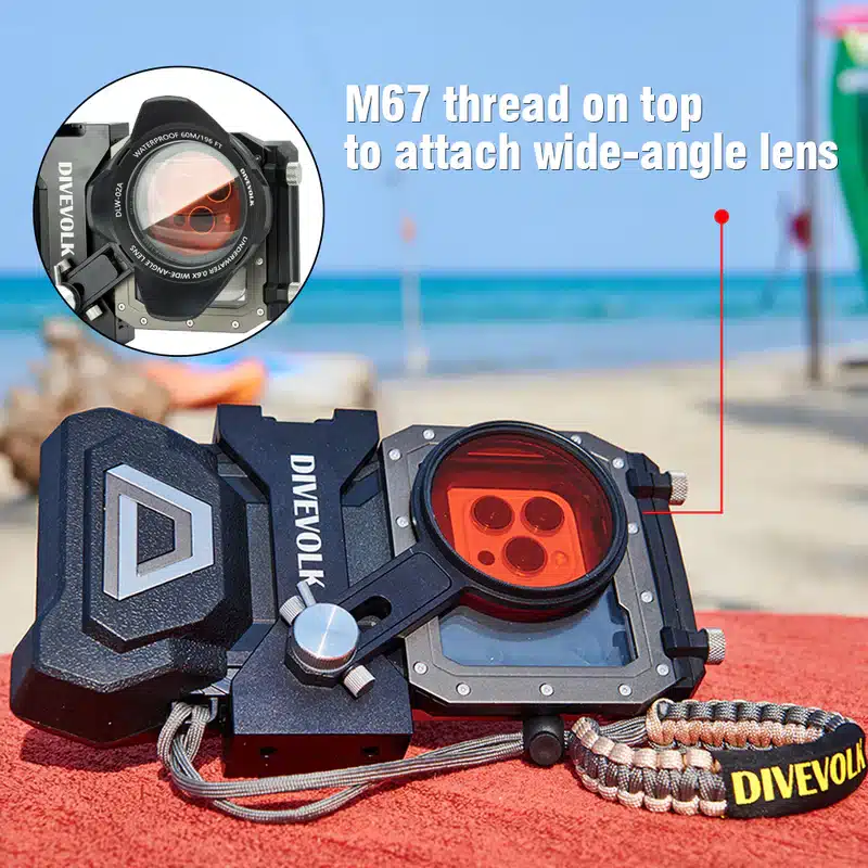 DIVEVOLK SeaTouch 4 MAX Custodia Touchscreen Subacquea iPhone KIT OCEAN