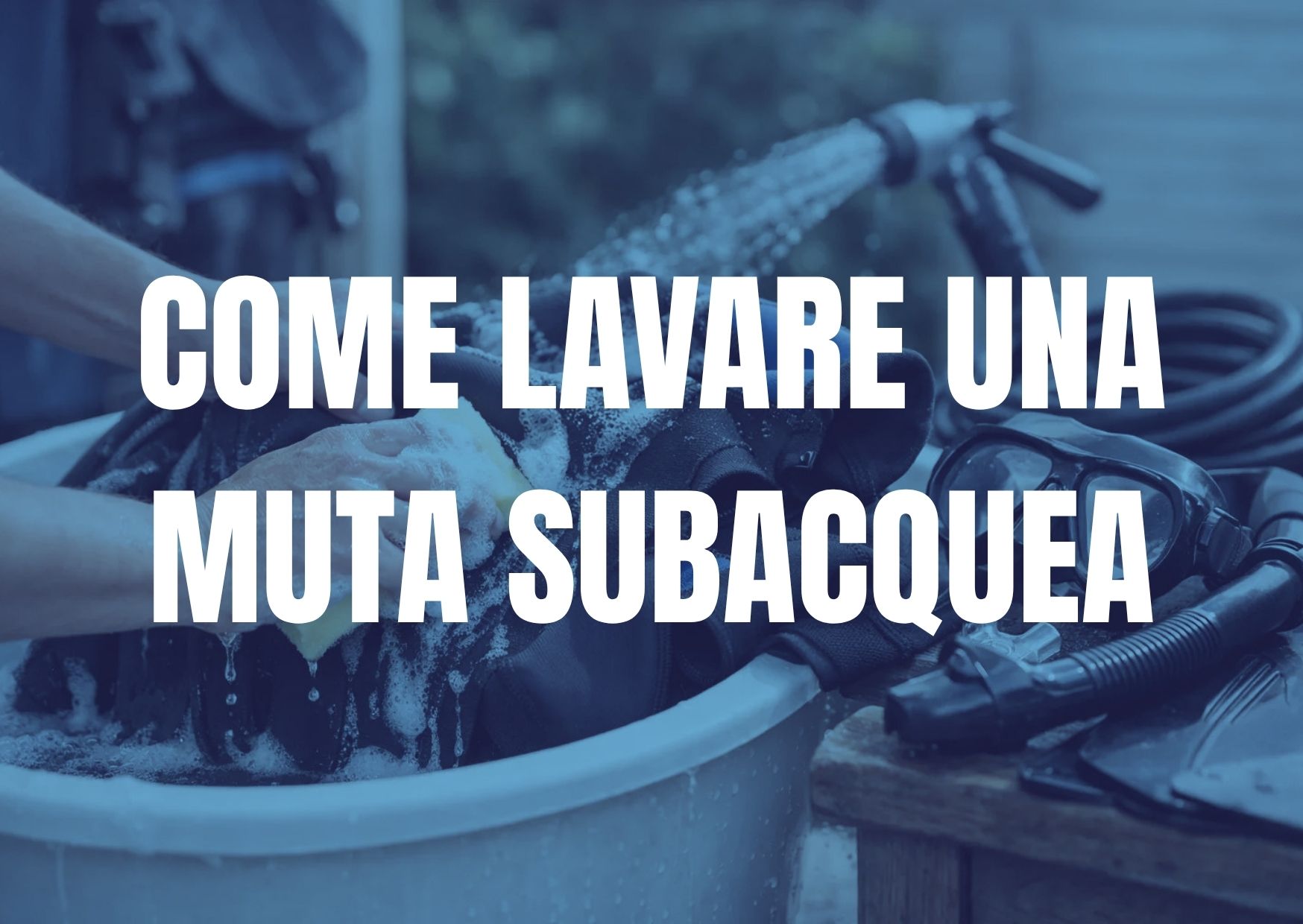 Come lavare una muta subacquea