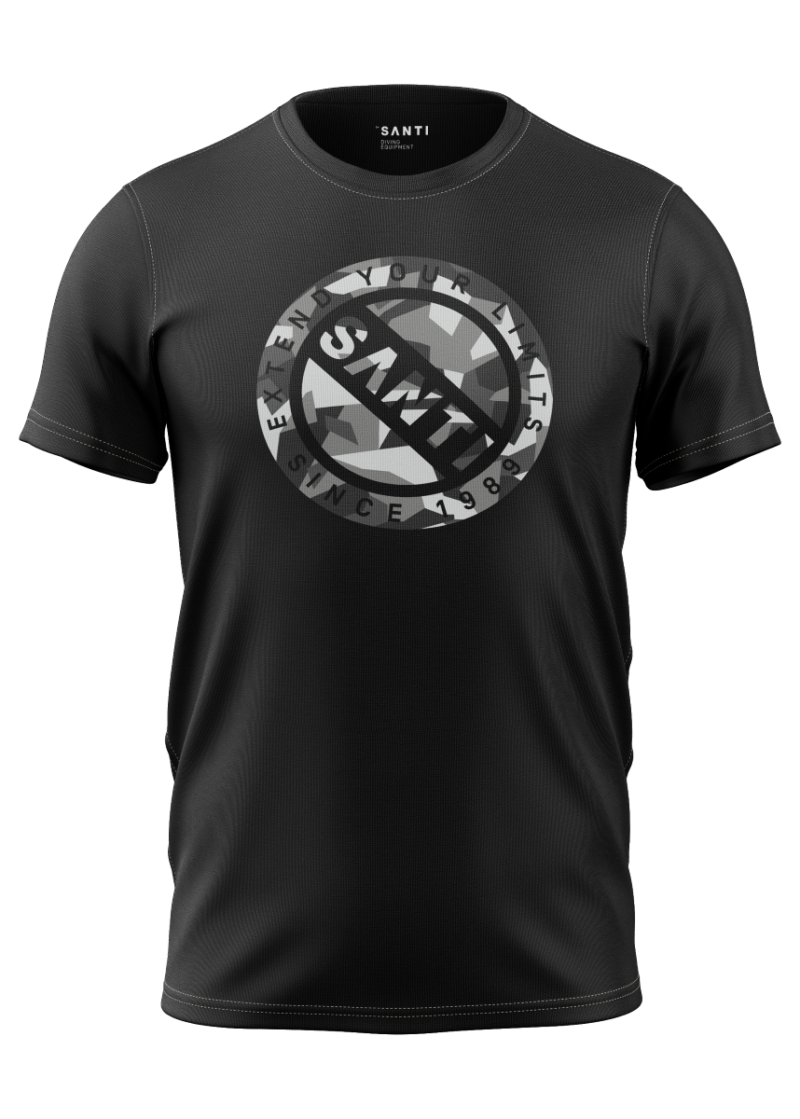 t-shirt santi camo logo
