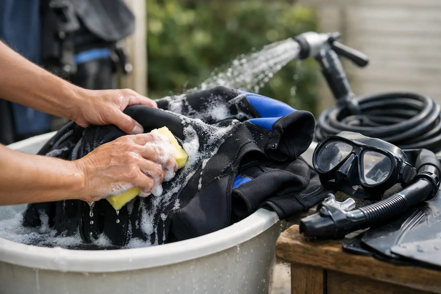 Come lavare una muta subacquea senza rovinarla