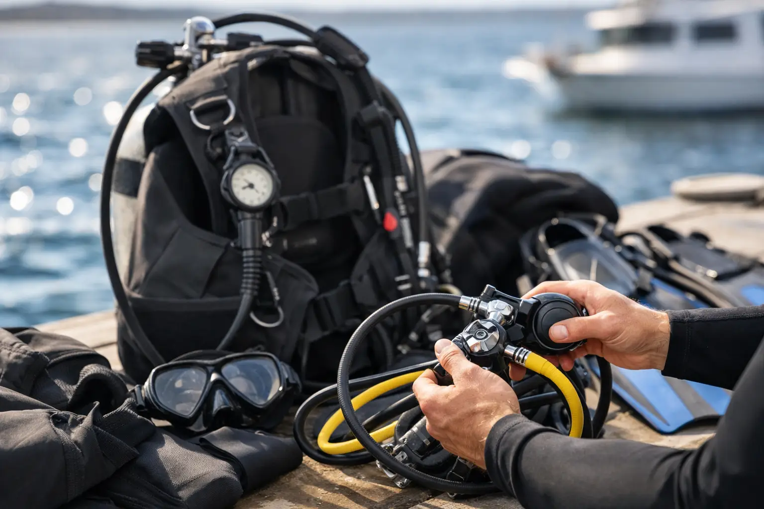 Come preparare l’attrezzatura per immersione