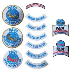 Toppe Brevetti Sub PADI