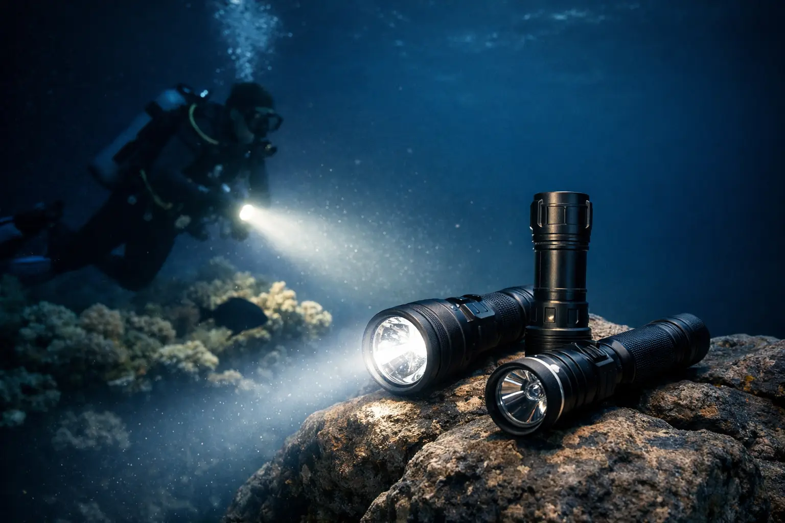 Quale torcia per immersioni notturne scegliere